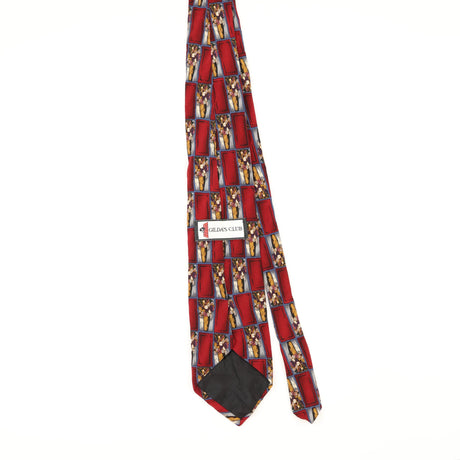 Back of Vintage 1990's Geometric Patterned Tie
