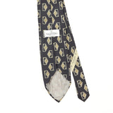 Back Back Detail of Vintage 1990's Valentino Geometric Patterned Tie