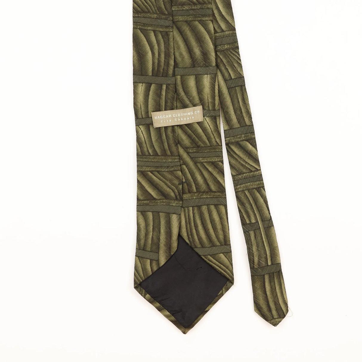 Back Detail of Vintage Haggar Abstract Patterned Tie