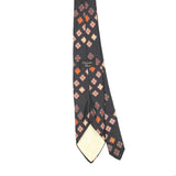 Back Back of Vintage 1980's Christian Dior Geometric Patterned Tie