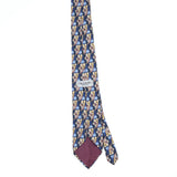 Back Back of Vintage 1990's Guy Laroche Foulard Geometric Patterned Tie
