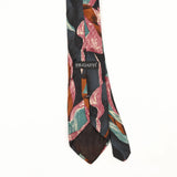Back Back Detail of Vintage 1990's Bugatti Abstract Patterned Tie