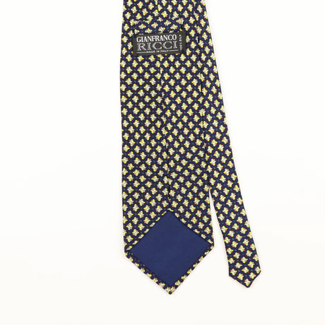 Back Detail of Vintage 1990's Geometric Patterned Tie