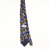 Back Back of Vintage Peanuts Snoopy Cartoon Patterned Tie
