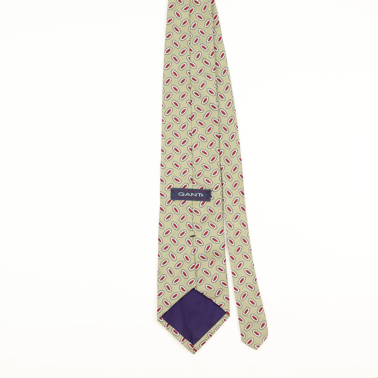 Back of Vintage Gant Geometric Patterned Tie
