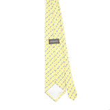 Back Back of Vintage 1990's Jose Piscador Geometric Patterned Tie