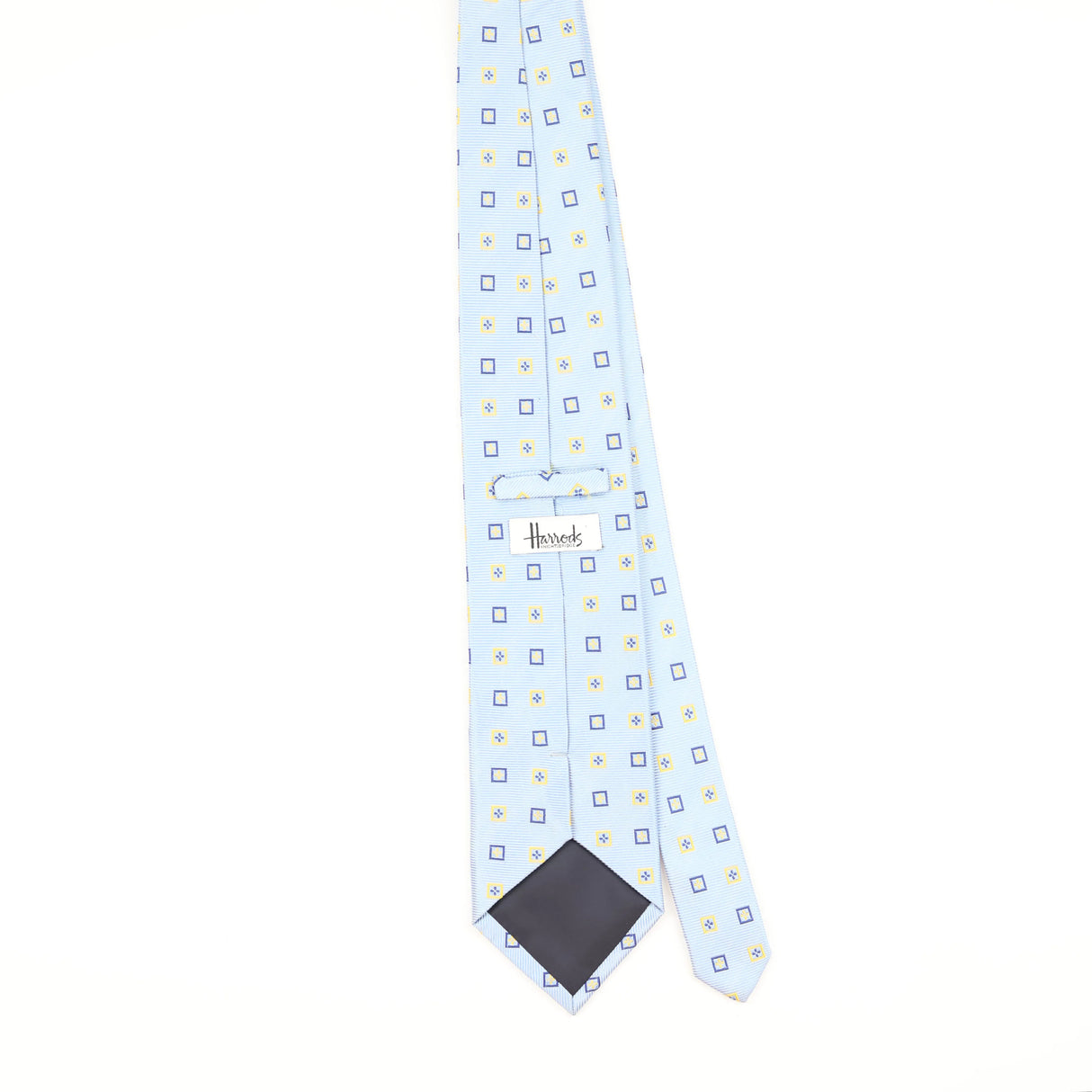 Back of Vintage 1990's Harrods Geometric Patterned Tie