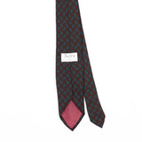 Back Back Detail of Vintage 1980's Paisley Patterned Tie