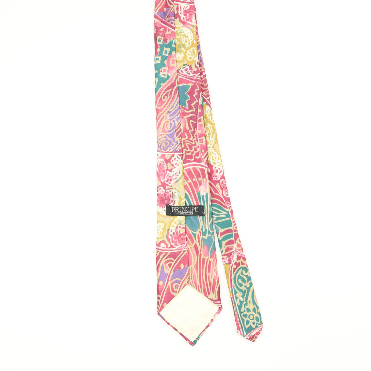 Back Back of Vintage 1990's Abstract Patterned Tie