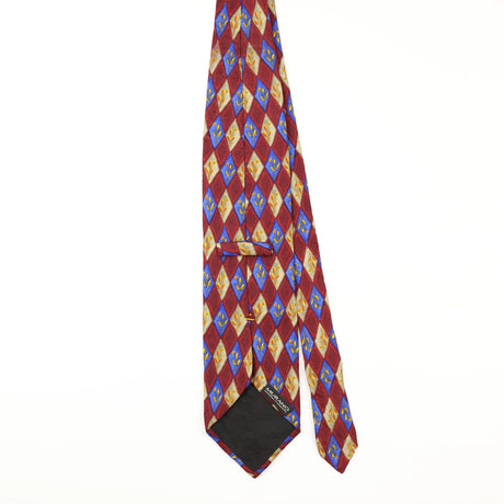 Back of Vintage Murano Geometric Patterned Tie