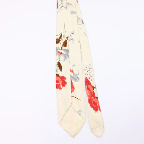 Back of Vintage Floral Patterned Tie