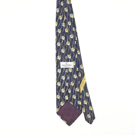 Back of Vintage 1990's Valentino Geometric Patterned Tie