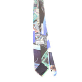 Back Back of Vintage 1990's Ralph Marlin Computer Rat Abstract Patterned Tie