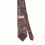Back Back Detail of Vintage 1990's Paisley Patterned Tie