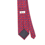 Back Detail of Vintage 1990's Harrods Check Patterned Tie