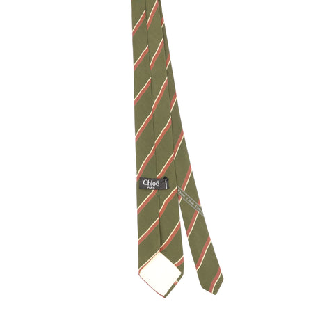 Back Back of Vintage 1980's Chloé Striped Patterned Tie