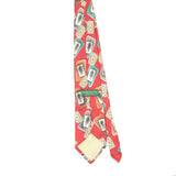 Back Back of Vintage 1990's Geometric Patterned Tie