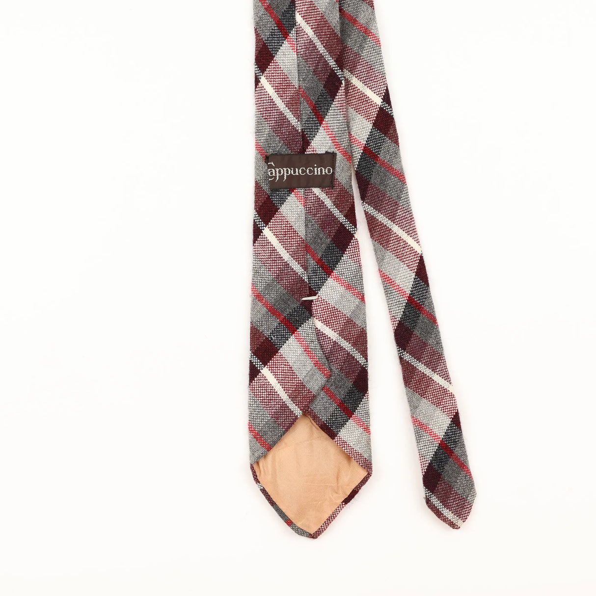 Back Detail of Vintage 1990's Plaids & Checks Patterned Tie
