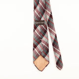 Back Detail of Vintage 1990's Plaids & Checks Patterned Tie