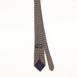 Back of Vintage 1990's Ted Lapidus Geometric Patterned Tie
