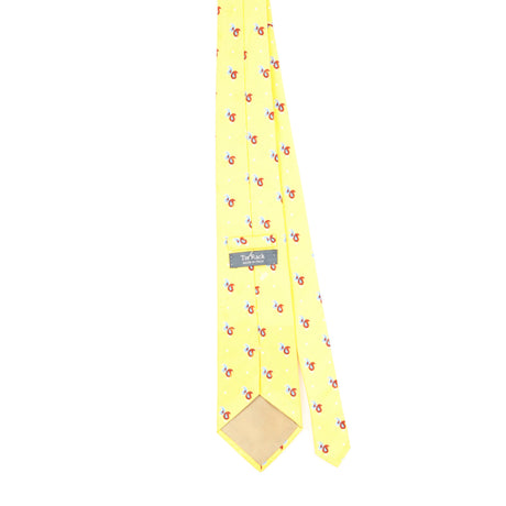 Back Back of Vintage Tie Rack Paisley Patterned Tie