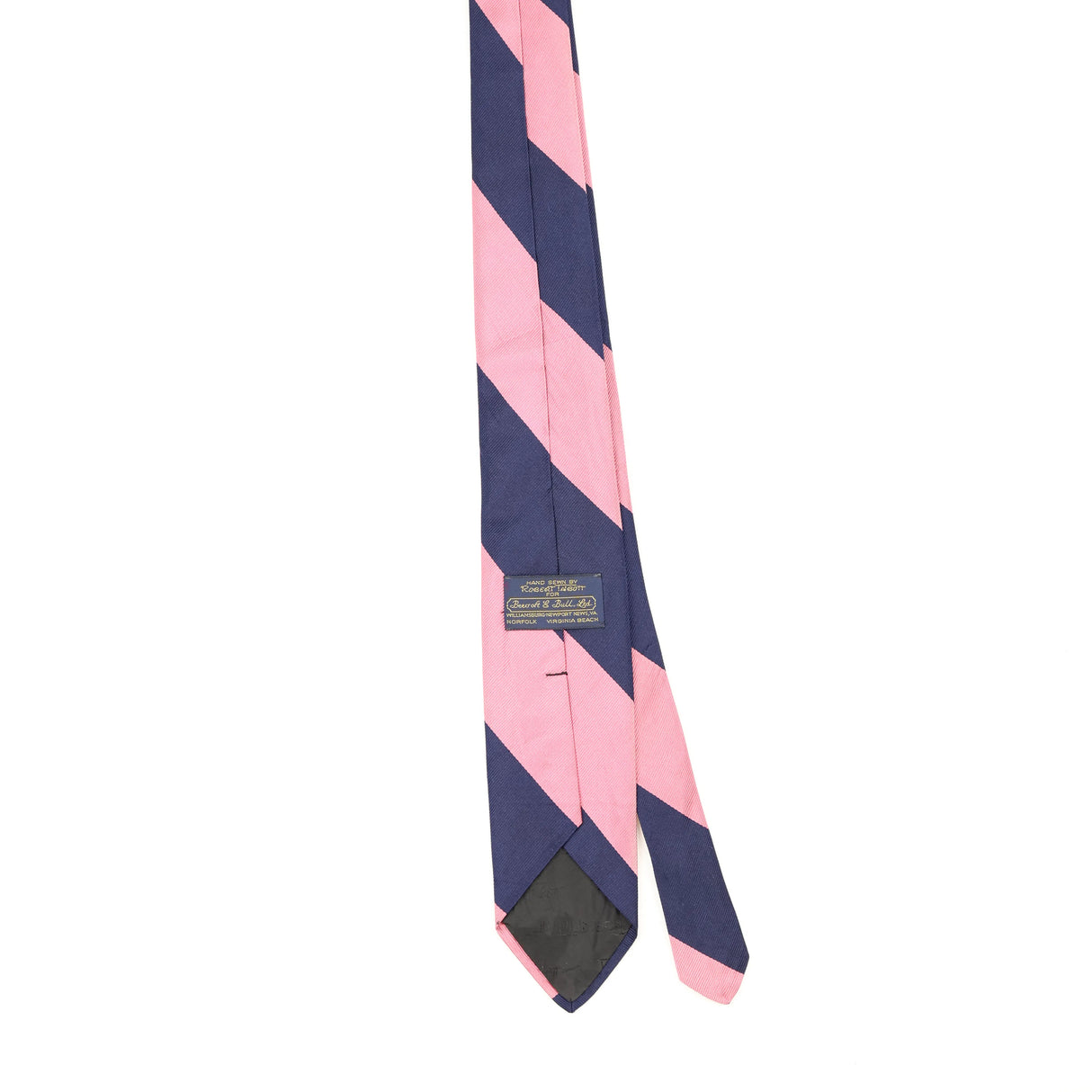 Back Back of Vintage 1990's Robert Talbott Striped Patterned Tie