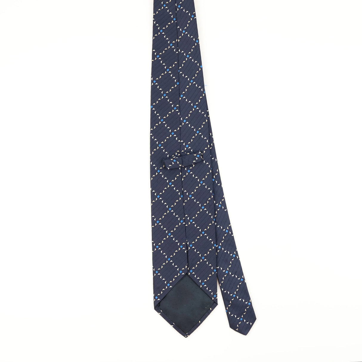Back of Vintage 1990's Geometric Patterned Tie