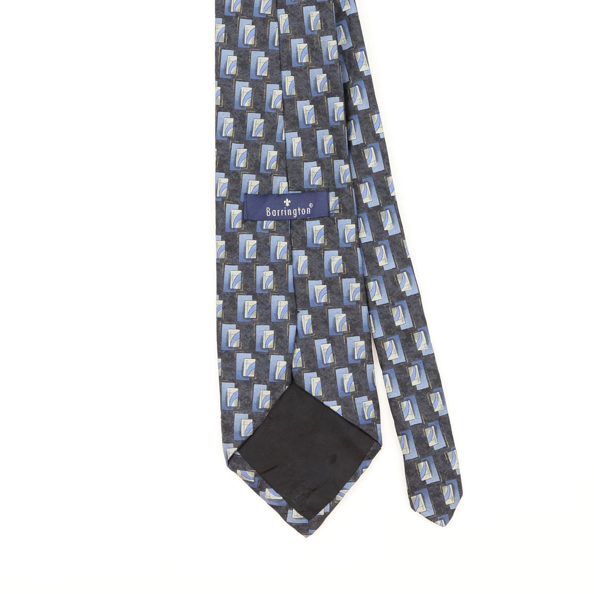 Back Detail of Vintage Geometric Patterned Tie