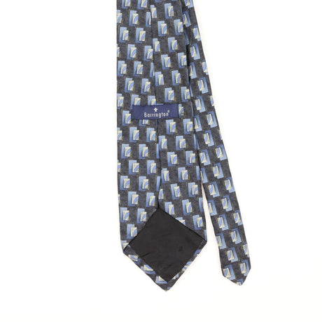 Back Detail of Vintage Geometric Patterned Tie