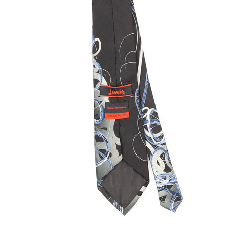 Back Back Detail of Vintage Jerry Garcia Abstract Patterned Tie