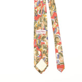 Back Detail of Vintage 1980's Floral Patterned Tie