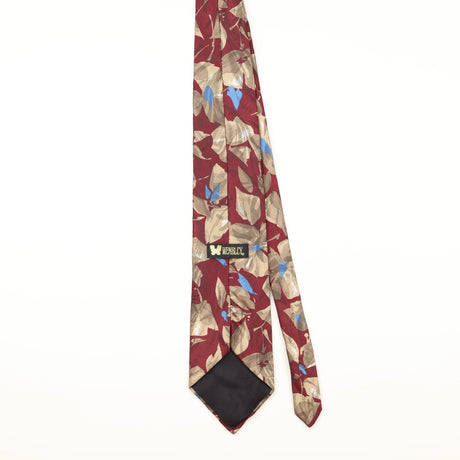 Back of Vintage 1990's Wembley Floral Patterned Tie