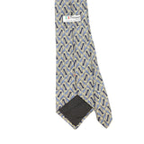 Back Back Detail of Vintage 1990's Geometric Patterned Tie