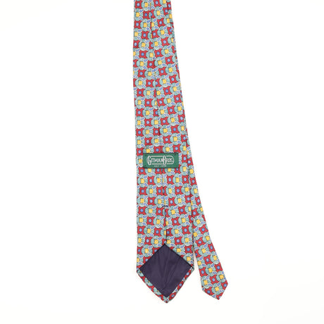 Back of Vintage 1990's Geometric Patterned Tie