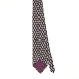 Back Back of Vintage 1990's Pierre Balmain Diamonds Geometric Patterned Tie