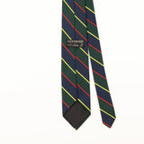 Back Detail of Vintage 1980's Repp Striped Patterned Tie