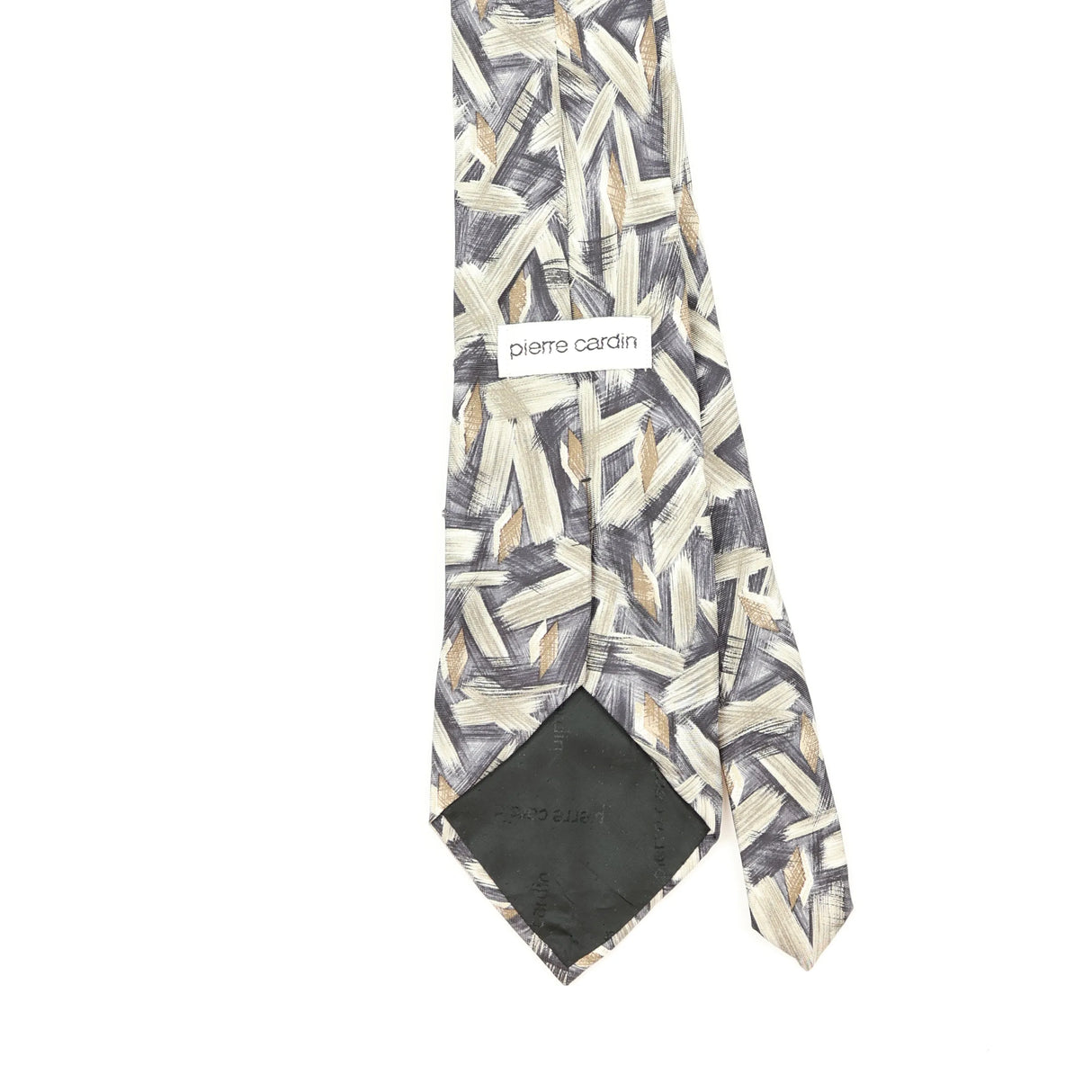 Back Back Detail of Vintage 1990's Pierre Cardin Abstract Patterned Tie