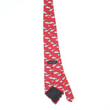 Back Back of Vintage 1990's Austin Reed Dolphins Animal Print Patterned Tie