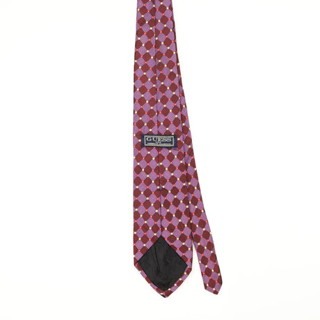 Back Back of Vintage 1990's Guess Geometric Patterned Tie