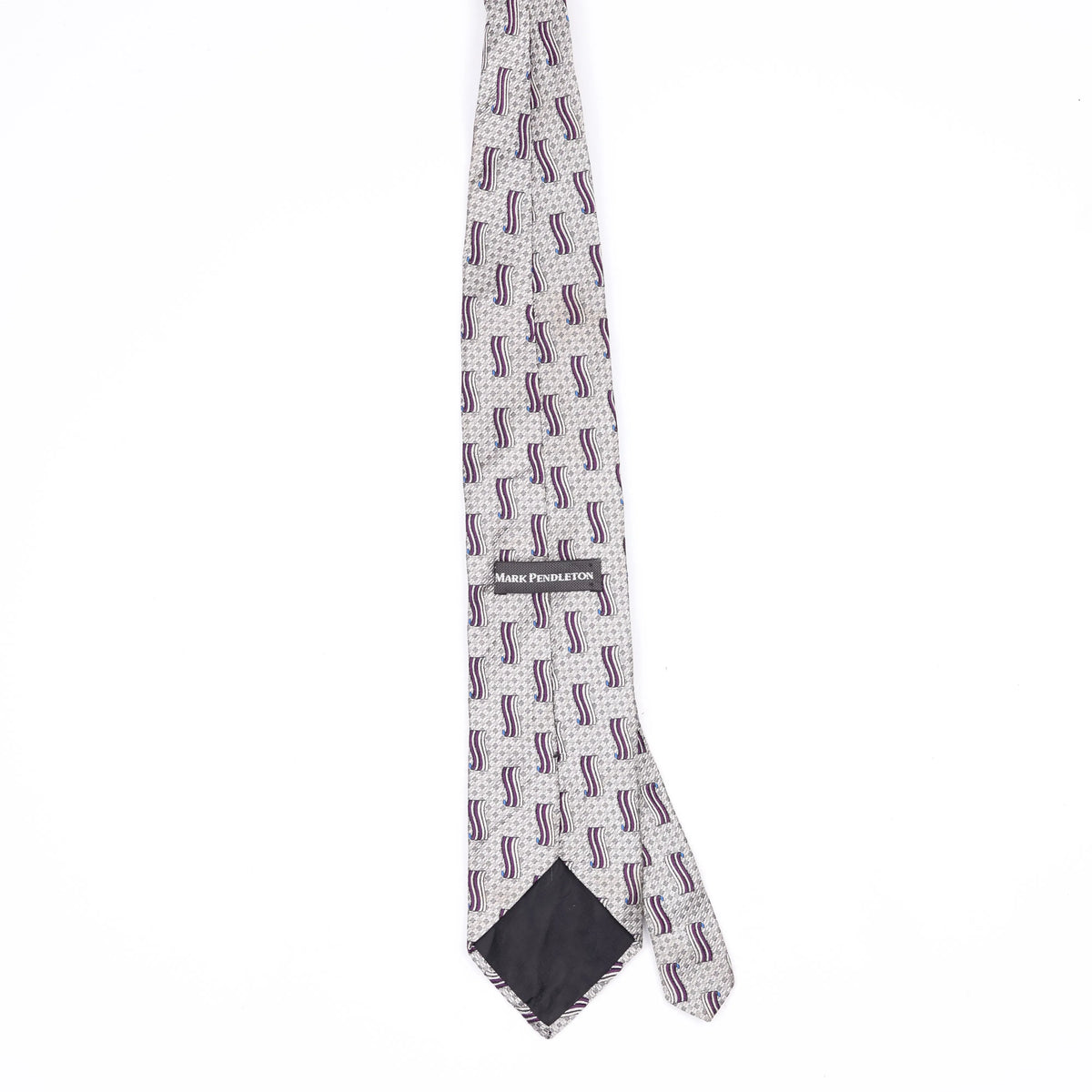 Back Back of Vintage 1990's Geometric Patterned Tie
