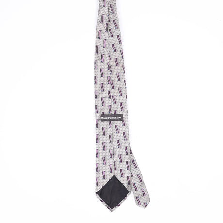Back Back of Vintage 1990's Geometric Patterned Tie