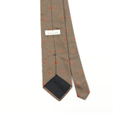 Back Detail of Vintage 1990's Trussardi Geometric Patterned Tie