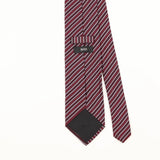 Back Detail of Vintage 1990's Hugo Boss Striped Patterned Tie