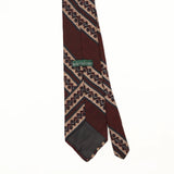 Back Back Detail of Vintage 1990's Geometric Patterned Tie