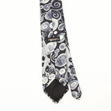 Back Back Detail of Vintage 1990's J.T. Beckett Swirls Abstract Patterned Tie