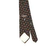 Back Back Detail of Vintage 1990's Valentino Cherries Geometric Patterned Tie