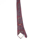 Back Back of Vintage 1990's Tom James Paisley Patterned Tie