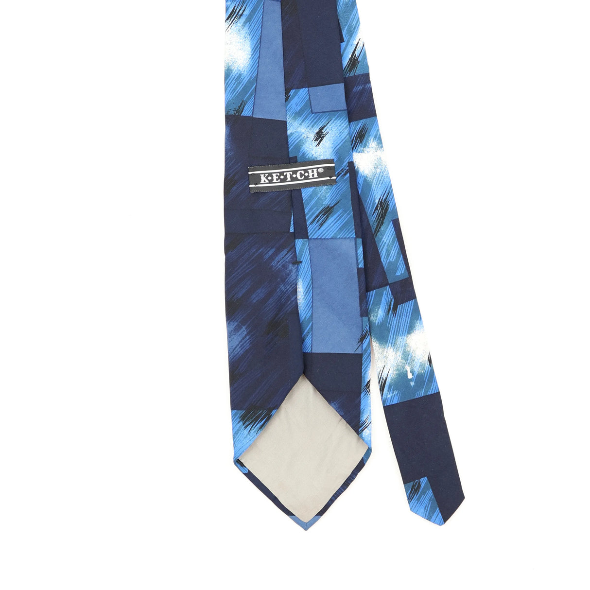 Back Back Detail of Vintage 1990's Abstract Patterned Tie