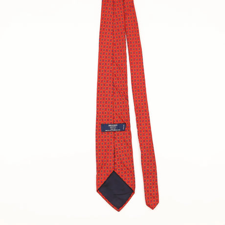 Back of Vintage Brooks Brothers Geometric Patterned Tie