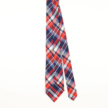 Back of Vintage 1970's Plaids & Checks Patterned Tie